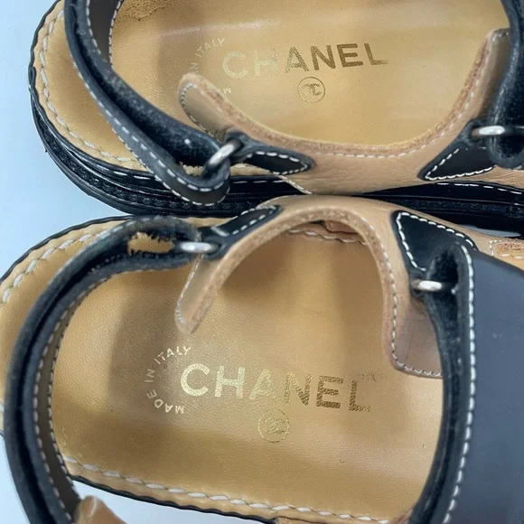 Chanel Dad Sandals Vintage 1999